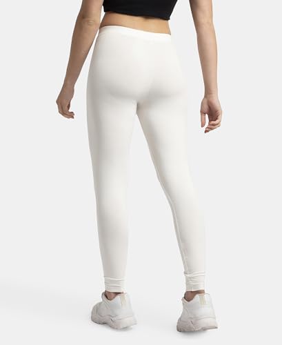 Image of Jockey AW87 Women's Super Combed Cotton Elastane Stretch High Rise Leggings with Ultrasoft Waistband