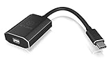 Plug & Play ICY BOX IB-AD550-C Video-Adapter USB Type-C (Stecker) zu Mini DisplayPort (Buchse), 4K Ultra HD (4096x2160, 60 Hz), Aluminium