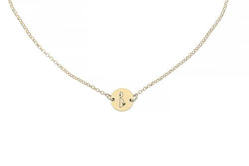 Collier de lettres gravées en argent pour femme avec initiales personnalisées