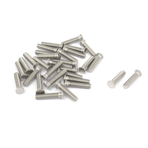 Tool Parts and Accessories M4x18mm Flush Head Stainless Steel Self Clinching Threaded Studs Fastener 30pcs (#CN-140824-08037)