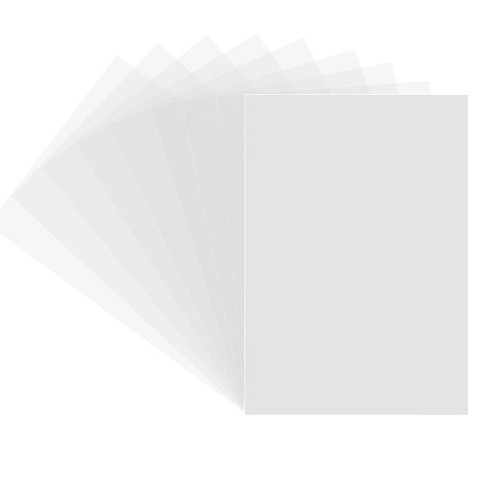 Qutsvosh 1 Set Shrink Plastic Sheets Crafts Frosted Blank Paper DIY Craft