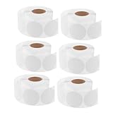 DOITOOL 6 Rollos De Pegatinas De Puntos En Blanco Para Cajas Etiquetas Autoadhesivas Para Venta De Garaje Etiquetas Autoadhesivas Para Embalaje De Regalo Pegatinas Para Bolsas De