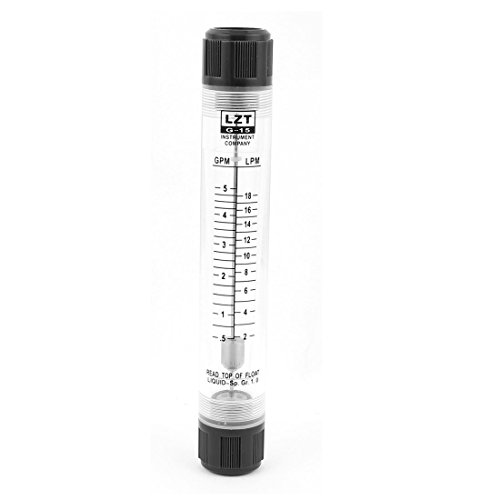Nxtop LZT G-15 0.5-5GPM 2-18LPM Water Flow Meter Panel Type Flowmeter