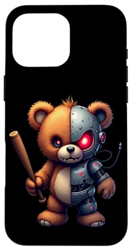 �ʔ����e�f�B�x�A ���{�b�g �������D�� �T�C�{�[�O �e�f�B�x�A Teddy Lover Robot Bear AI �X�}�z�P�[�X iPhone 16 Pro Max �p