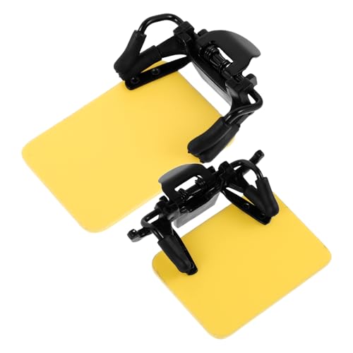 Tofficu Protectores Oculares para Gafas de Tiro 2 Piezas Estándar Internacionales Clip, Panel Cegador Lateral Amarillo para Bloqueo de Luz, Compatibles Monturas y Resistentes a