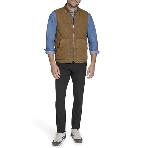 Levi's Men's Diamond Quilted Utility Vest, Worker Brown2