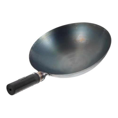 VALICLUD 1 pieza Wok de Cocina con Mango Ergonómico Sartén Antiadherente para Restaurantes y Utensilio de Cocina para Freír y Cocinar Comidas