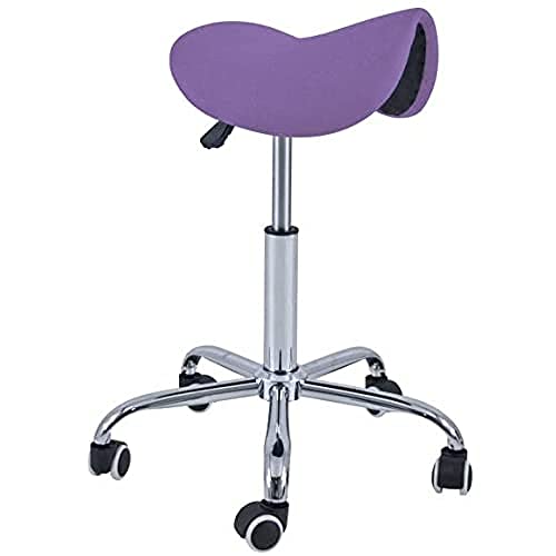 Quirumed Taburete Pony 5 Ruedas, Base Cromada, Color Morado, Tapizado En Polipiel, Regulable En Altura, Ligero, Diseño Ergonómico, Giratorio, Hasta 150 Kg Quirumed Taburete Pony 5 Ruedas, Base Cromada, Color Morado, Tapizado En Polipiel, Regulable En Altura, Ligero, Diseño Ergonómico, Giratorio, Hasta 150 Kg
