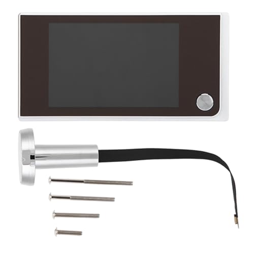 Pssopp Mirilla Digital con Pantalla LCD de 3.5 Pulgadas, Visor para Puerta de Aleación de Zinc, Cobertura de 120 Grados, Cubierta Giratoria de Privacidad, Compatible con Puertas de 40 a 100 mm para Hogar, Oficina u Hotel miniatura 6