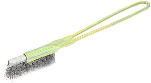 Aexit 21cm Length Painting Supplies & Wall Treatments Handheld Metal Handle Steel Wire Cleaning Paint Rollers Brush Tool