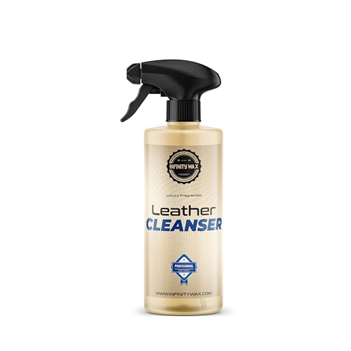 Infinity Wax Leather Cleanser 500ml Premium Leather & Faux Leather Cleaner Matte Finish Safe on Alcantara & Suede Eco-Friendly Formula Tuscan Leather Scent Interior Detailing Spray