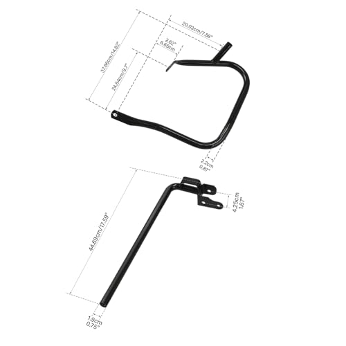 Green-L Guardabarros Negro para Alforjas Compatible con Harley Touring 2024-2026 miniatura 2