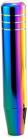 Thruifo 7.09" Gear Stick Shifter Knobs, Long Weighted Car Shift Handle Knob with Aluminum Alloy Fit Most Manual Automatic Transmissions, Multicoloured