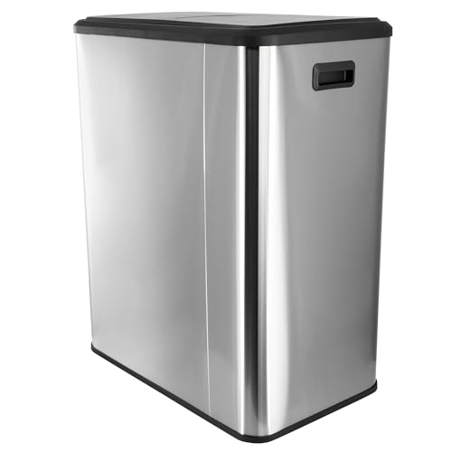 Caneca de basura doble sección 8 gal inox miniatura 3