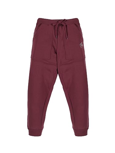 Image of KiddoPanti Boys Solid Fleece Track Pants | Cotton Poly Fleece Fabric | Ankle Length Bottom Rib | 2 Front Patch Pocket | Elastic Waist & Drawcord | Jogger Track Pants for Boys