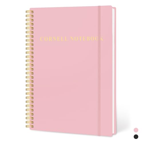 Carnet Cornell Rose méthode de révision cahier de notes universitaire A5