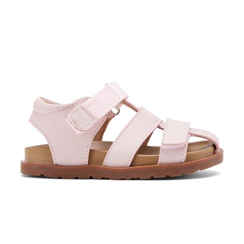 BMCiTYBM Toddler Boys Girls Sandals Open Toe Arch Support Slides Adjustable Straps Cork Footbed Slippers for Indoor Outdoor3