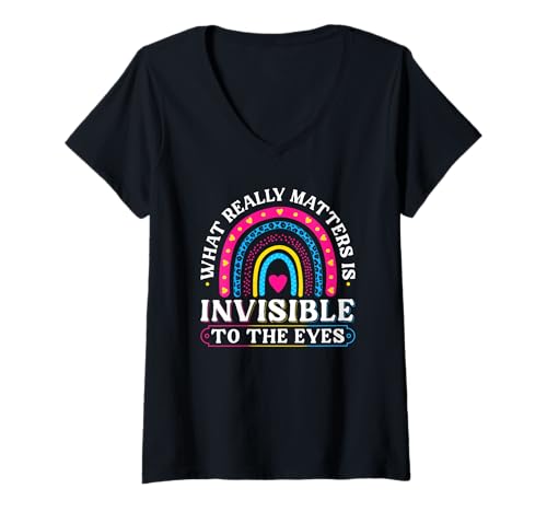 Damen Pansexual Pride Rainbow, was wirklich wichtig ist Pan Pride Month T-Shirt mit V-Ausschnitt