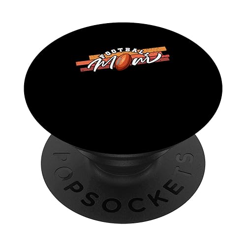 Football Mom | Balón de fútbol americano vintage PopSockets PopGrip Intercambiable