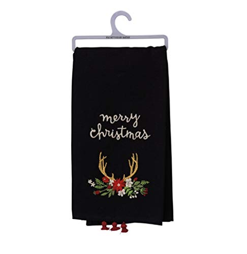 Primitives by Kathy Cathy Heck Studios Embroidered Dish Towel Merry Christmas