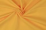  Jersey Baumwolljersey Uni Meterware, 220g/m², Öko-Tex Standard 100, 0,5 m, Stoffe, 330g/lfm (Gelb 7011)