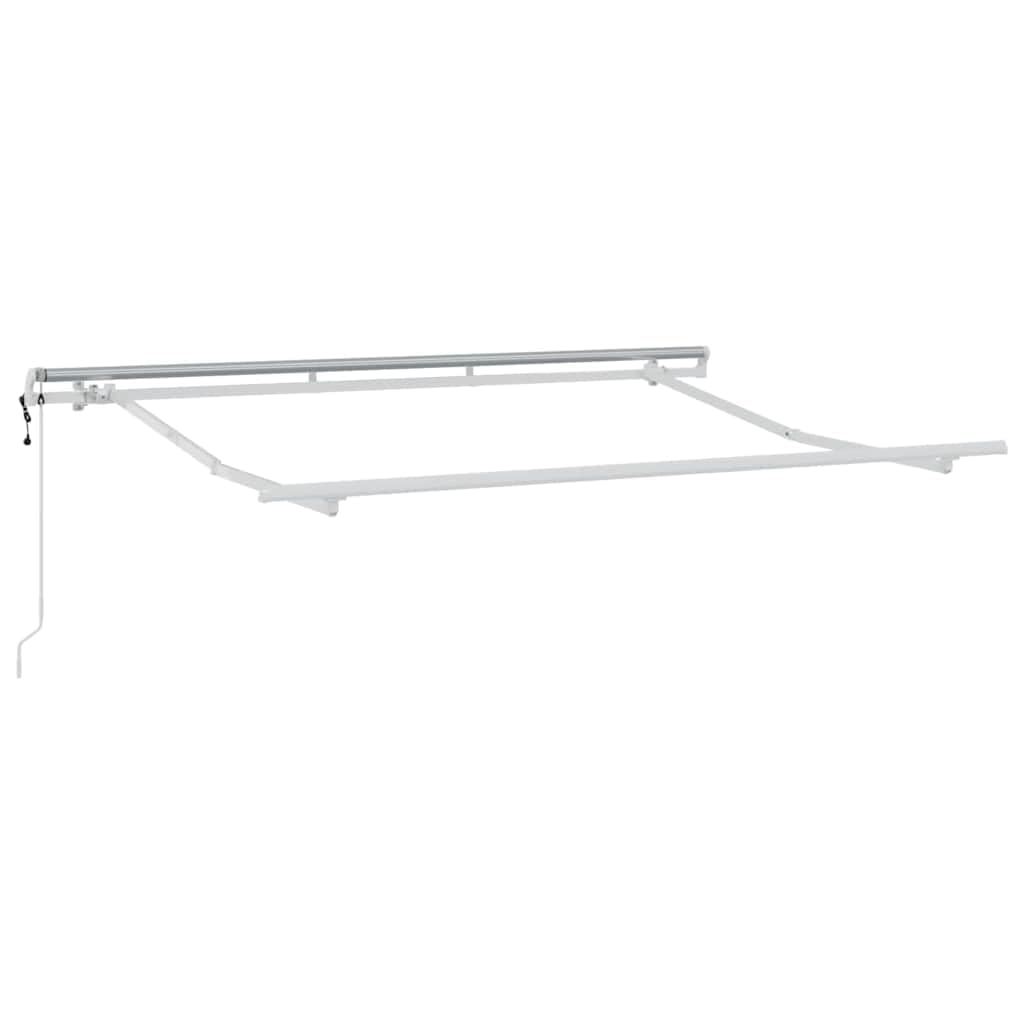 Toldo retráctil antracita 350 x 200 cm con mando a distancia – Toldo eléctrico articulado con marco de aluminio y funda de tela para jardín, terraza y patio
