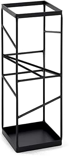 Image of 500142 Classic Iron Metal Umbrella Stand, Umbrella Stand, Steel Tube, 17 x 17 x 49
