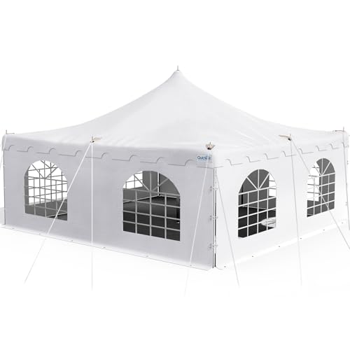 Quictent 20x20 Pole Party Tent Heavy Duty Fire Retardant...