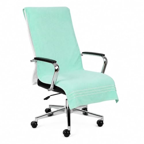 Image of ROMAN HOME Car & Office Chair Towel with 2 Tie Knots| Super Soft 400 GSM (2, mani Green)