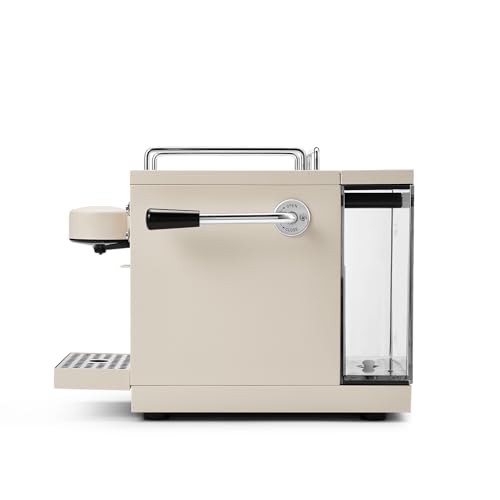 Sjöstrand The Original Espressomaschine - kompatibel mit Nespresso, Edelstahlgehäuse, Skandinavisches Design, Beige – Bild 3