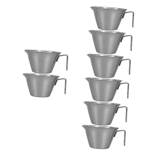 Alipis 4 Ensembles Tasse D'extraction En Acier Inoxydable Gobelet Tasse Expresso Tasse À Espresso En Acier Inoxydable Tasse À Espresso Portable Tasse À Expresso Pratique 2 Pièces * 4