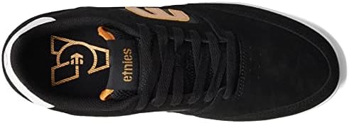 Etnies Men's Veer Low Top Skate Shoe, Black/Gold/White, 12 | Image 1