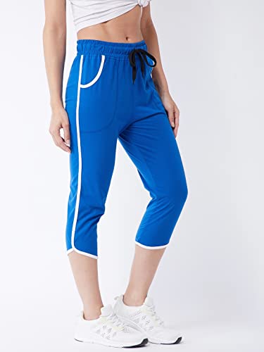 Image of Modeve Women Striped Cotton Blend Capri