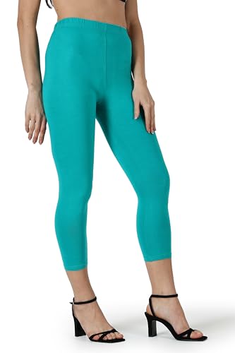 Image of Saundarya Calf Length Leggings for Women Sizes: Small Size (S /M) for 26-30 inches Waist, Regular Size (L /XL) for 30-36 inches Waist and Plus Size (2XL /3XL) for 36-40 inches Waist