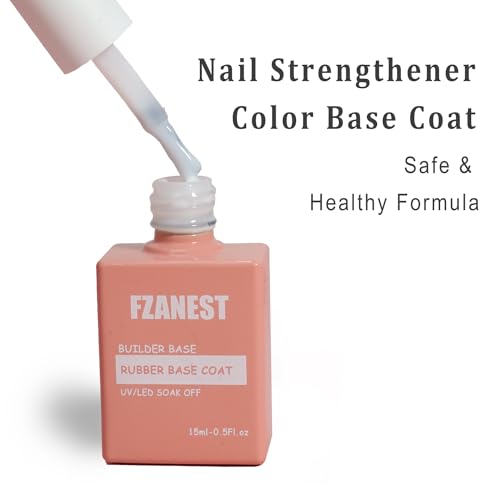 Fzanest Milky White Gel Nail Polish Rubber Base Builder Gel thumb #7