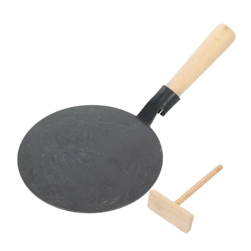 OUNONA Egg Skillet Frying Pan Flat Pan Nonstick Pancake Crepe Tortilla Making Tool Diy Sugar Painting Kit