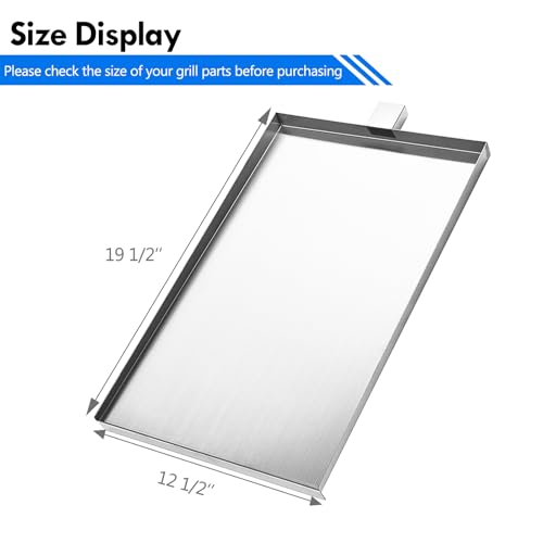 SUB025 Drip Tray Replacement Parts for Traeger Tailgater 20 Drip Pan TFB30KLF TFB29PLB TFB29LZA BBQ055 TFB30LZAC Jr Elite Bronson 20 Grease Tray Stainless Steel Drip Plates Smoker Grill Accessories by Grillflame - Used condition - Image 2