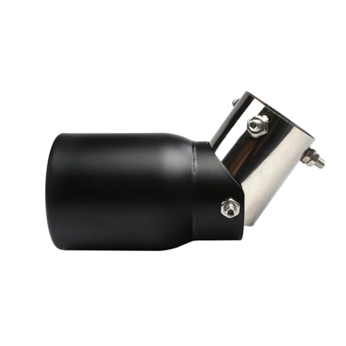 Embout d'échappement universel acier inoxydable noir 63mm 89mm pour voiture SUV