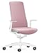 Interstuhl Sedia da ufficio PURE INTERIOR Edition – Adattabile al peso e ai movimenti – Tecnologia Smart Spring ergonomica (Rosa I Bianco)