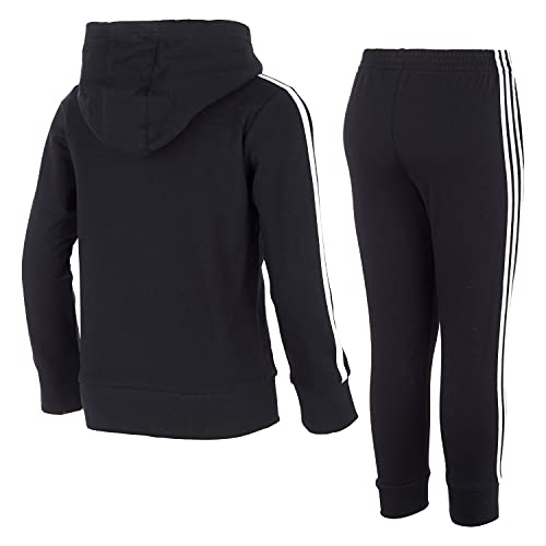 Image of adidas Boy's Zip Front French Terry Hooded Jacket and Joggers Set