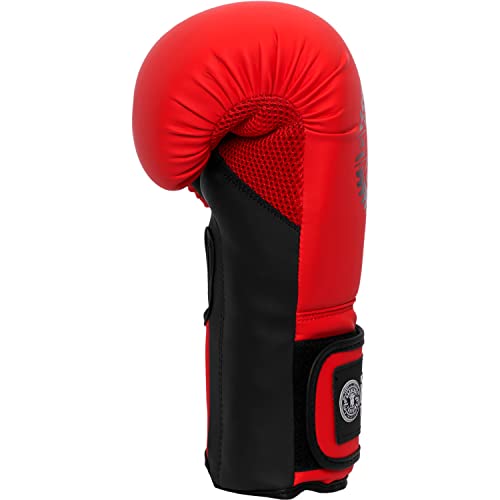 Gants de boxe Kickboxing Hardcore Training Rouge matériel de protection Sparring et Combat - 3
