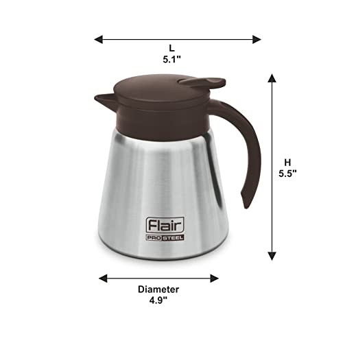 Image of Flair Latte Vacuum Insulated Steel Kettle 600 ML (Brown)