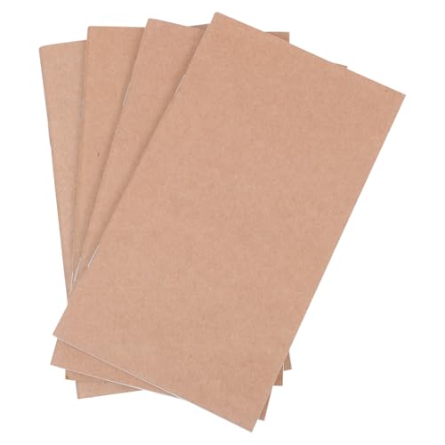 SUPVOX Libreta Portátil con Recambios para Viaje Juego de 4 Piezas Finanzas Semanal Mensual Diario Papel Grueso sin Traspaso Agenda y Planificador para Oficina y Escuela