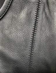 True Element Women's Zipper Front Quality Motorcycle Leather Vest for Female Biker's (Black, Sizes XS-3XL) - Image 8