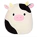 Wmuze Coussin en peluche en forme de vache pour fille 35,6 cm