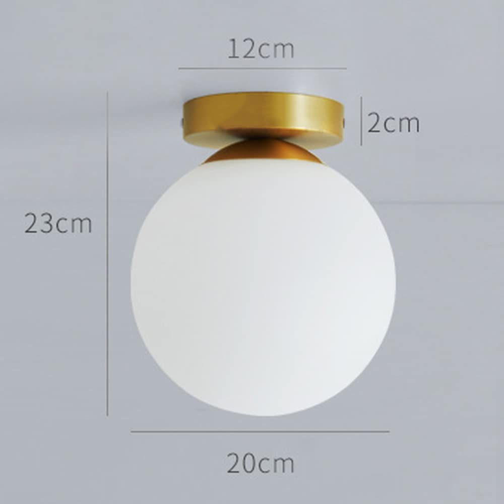 Mengjay Lampada da Soffitto in Vetro, Mini Plafoniera Moderna, Sala da Pranzo, Camera da Letto, Cucina, Corridoio, Lampadari, Decorazioni Artistiche, Base E27 40W