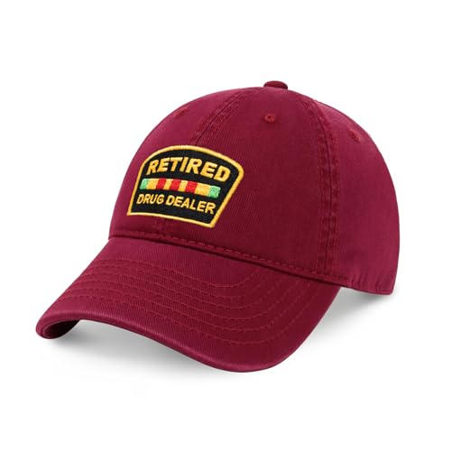 Image of Funny Cotton Dad Hat, Retired Drug Dealer Strip Club Veteran Low Profile