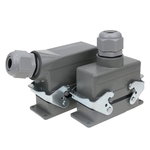 Conector rectangular HDC-HE-020 contra caídas de tensión en automatización de 16A 3