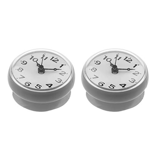 Home Decor 2pieces Shower Bathroom Kitchen Wall Clock Moistureproof Waterproof Gift