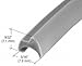 CRL Gray 5/16" Wide Glazing Spline - 1000 ft Roll